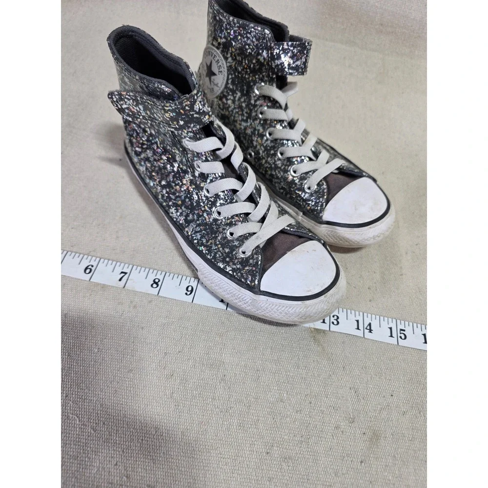 Converse Chuck Taylor All Star Glitter High Top Sneakers Kids Size 2 A11116C